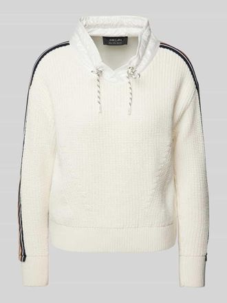 Marc Cain Strickpullover mit Stehkragen in Offwhite, Gr&ouml;&szlig;e 44