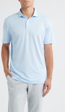 Johnnie-O Beau Stripe Performance Polo in Kona at Nordstrom, Size Xx-Large