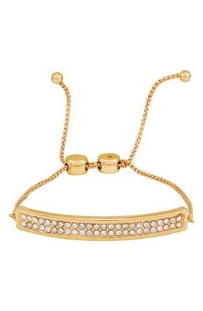 Vince Camuto Pavé Crystal Bar Slider Bracelet in Goldtone at Nordstrom Rack