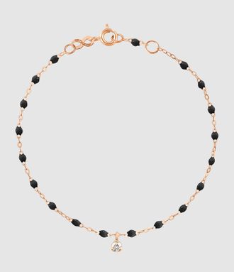 Gigi Clozeau Bracelet 1 Diamant R&eacute;sine Or Rose