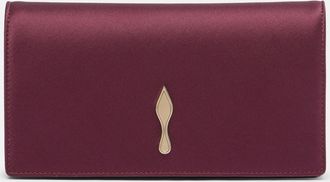 Christian Louboutin Bettina crêpe satin clutch
