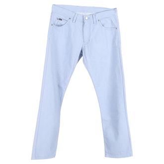 Tom Ford jeans met middelhoge taille en rechte pijpen in blauwe katoenen denim