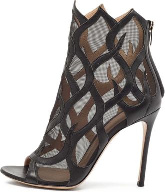 Gianvito Rossi Stivali con dettaglio cut-out Pre-owned - Nero