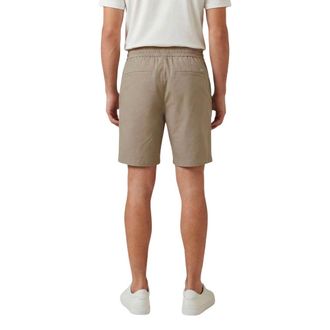 A|X Armani Exchange Cotton Blend Shorts - Beige
