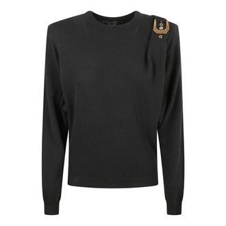 Versace Dames, Truien, Zwart, Maat: XS Wol