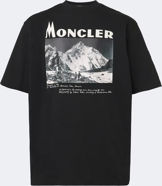Moncler Camiseta de jersey de algod&oacute;n estampada