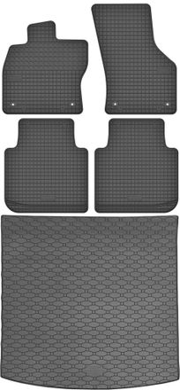 OEM Juego De Alfombrillas De Goma Para Coche Y Alfombrilla Para Maletero Para Vw Tiguan Allspace Suv (2017-2024)