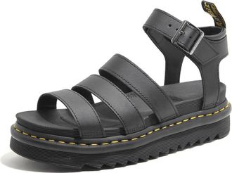 Dr. Martens Blaire Black Hydro Sandalen - Dames - Sandalen - Zwart - 39 EU - Leer - Schoenen