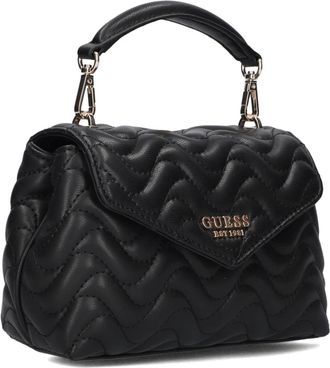 Guess Tassen, Dames, Zwart, ONE Size, Wol, Chique Mini Handtas met Handvat