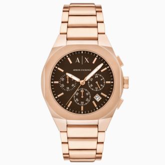 A|X Armani Exchange Mens Sync Brown Dial Watch