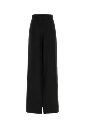 Maison Margiela Black Exterior: Viirgn Wool Pantaloni Skirt