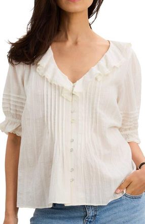 Hatch The Lou Lou Nursing Blouse in Vanilla at Nordstrom, Size 1
