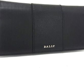 Bally Black Leather Long Wallet (Bi-Fold) (Pre-Owned)