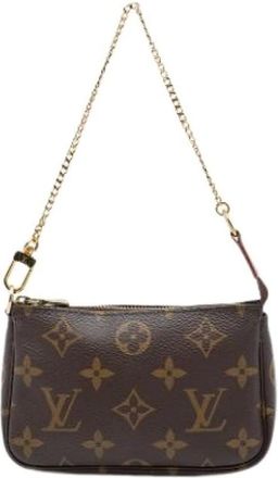 Louis Vuitton Pre-owned Mini Pochette Accessoires - Dames - Pre-owned - Bruin - Maat: ONE Size