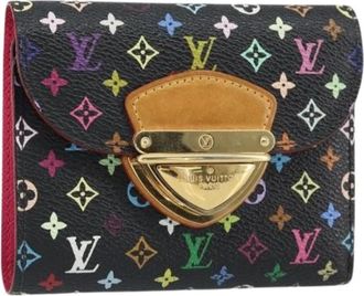 Louis Vuitton Pre-owned Wallets, female, Black, Size: ONE SIZE Pre-owned Canvas Wallet