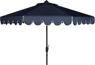 Safavieh Indoor/Outdoor Venice 11Ft Round Crank Umbrella