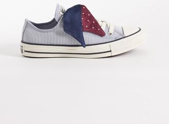 Converse Chuck Taylor All Star Hi Club House - Sneakers alte blu e bianche a righe