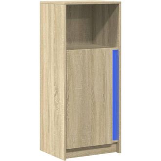 vidaXL Sideboard with LED Sonoma Oak 42.5x34x100 cm Engineered Wood vidaXL