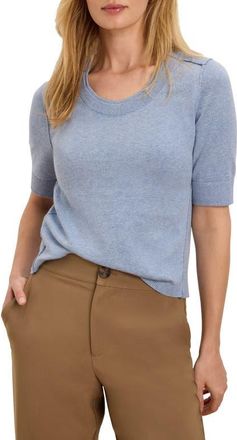 Nic+Zoe Pure Cotton Sweater Tee in Rain at Nordstrom, Size Xx-Large