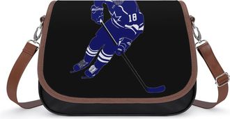 Generic Ice Hockey Player Crossbody Bags for Women Shoulder Messenger Bag Purse Handbags