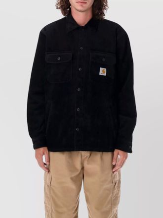 Carhartt Work in Progress corduroy collared shirt jacket with chest pockets