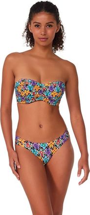 Sunsets Loretta Bandeau Bikini Swimsuit Top - D Cup in Trellis Blooms at Nordstrom, Size 40