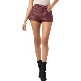 Blank NYC Hot Faux Leather Shorts in Move Aside at Nordstrom, Size 31