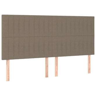 vidaXL Testiera 4 Pz Tortora 90x5x78/88 Cm In Tessuto - Vidaxl