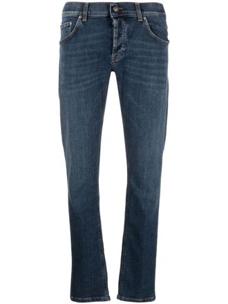 Dondup Jeans dritti a vita bassa - Blu