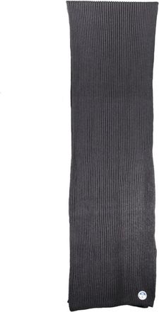 North Sails Accessoires, Heren, Zwart, ONE Size, Katoen, Zwarte Katoenen Sjaal voor Mannen