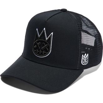 Cult of Individuality Shimuchan Logo Trucker Hat in Black at Nordstrom