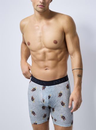 Polo Ralph Lauren Mens 6 snowshoe-bear boxer brief Cotton and modal