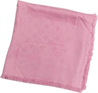 Louis Vuitton Pre-owned Vintage Sjaal - Dames - Vintage Accessoires - Roze - ONE Size - Wol - Vintage