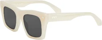 Off-white Ladies Black Square Sunglasses OERI13YSELMA 6107
