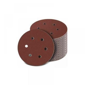 OEM 100 Discos Abrasivos De 40-800 Granos, 150 Mm, Ideales Para Lijar Y Eliminar &Oacute;xido (6 Orificios De Pulido)