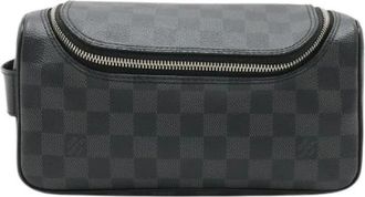 Louis Vuitton Pre-owned Damier Graphite toilettas - Dames - Vintage Tassen - Zwart - ONE Size - Vintage
