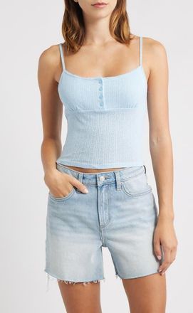 PacSun Robin Pointelle Camisole in Light Blue at Nordstrom, Size Xx-Small