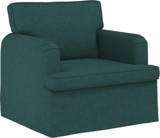vidaXL Sof&aacute; Verde Oscuro 84 X 80 X 85 Cm Tela Vidaxl