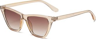 Generic Outdoor Vacation Retro Small Box Cat Eye Too Sunglasses Men and For Women Street Shooting Glasse