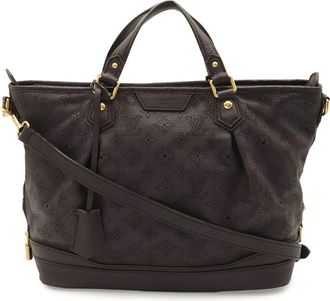 Louis Vuitton Purple Mahina Leather Handbag Shoulder Bag Tote Bag (Pre-Owned)