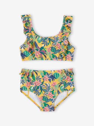 Vertbaudet M&auml;dchen Bikini Oeko-Tex senfgelb