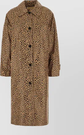 Michael Kors animal print cotton trench