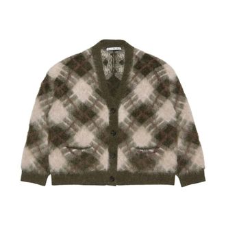 Acne Studios Katcher Cardigan - Knitwear - Mujer - Verde - S