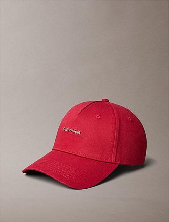Calvin Klein Twillkatoenen pet met logo