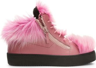 Giuseppe Zanotti Marlena Winter mid-top sneakers - women - Leather - 37 - Pink