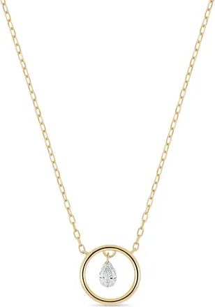 Bony Levy 18K Gold Liora Natural Dancing Diamond Circle Pendant Necklace in 18K Yellow Gold at Nordstrom, Size 18