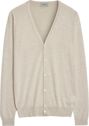 John Smedley Cardigan con bottoni e scollo a V - Toni neutri