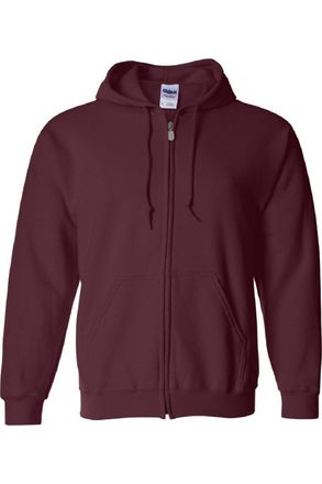 Gildan Heavy Blend Unisex Adult Full Zip Hooded Sweatshirt Top