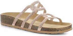 Bos. & Co. Peppy Crystal Strap Slide Sandal in Rose Gold at Nordstrom Rack, Size 10-10.5Us / 41Eu