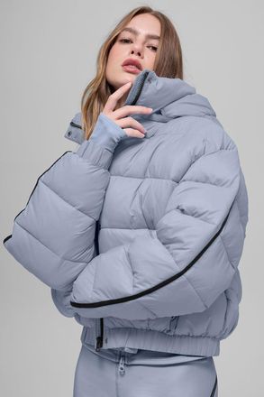 Alo | Aspen Love Puffer Jacket in Winter Frost Blue, Size: Medium